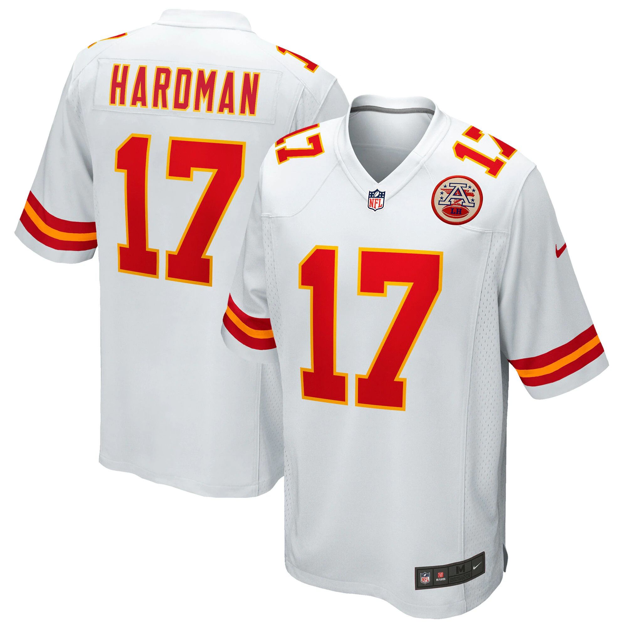 Men Kansas City Chiefs #17 Mecole Hardman Nike White Game NFL Jersey